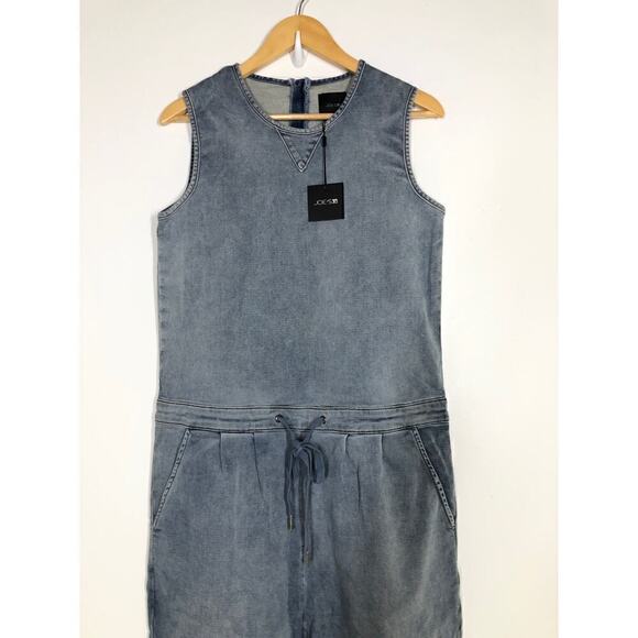 Joe's Jeans Marnie Jumpsuit Sleeveless French Terry Denim Tatra Blue NWT Small - Picture 6 of 11